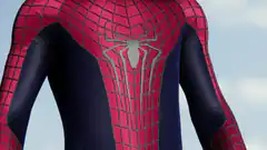 Spider-Man suit close-up