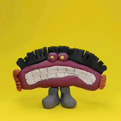claymation mouth character