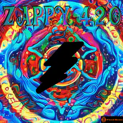 Zappy 420 psychedelic lightning bolt
