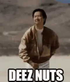 Deez Nuts man pointing