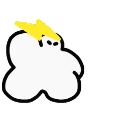cloud with lightning bolt