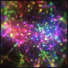 Colorful abstract network animation