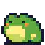 pixel art frog