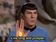 Spock Live Long and Prosper Bitcoin