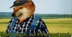 Shiba Inu Farmer McDonald's Hat