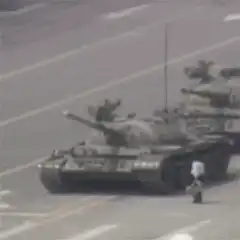 Tiananmen Square Man vs Tanks