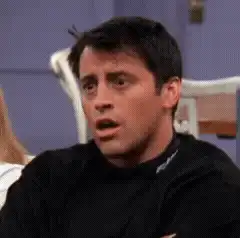Joey Tribbiani shocked face