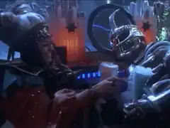 Mystic Man and Silver Spectre drinking
