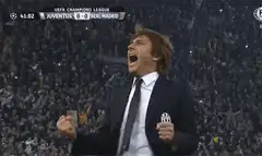 Antonio Conte screaming passionately