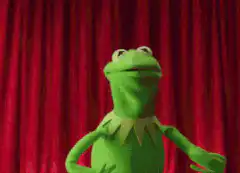 Kermit the Frog shrugs and leaves