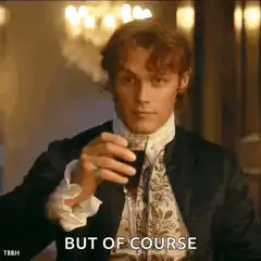 Bridgerton Colin holding wine but of course