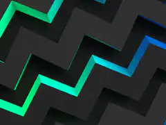 3D zigzag pattern with gradient colors