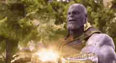 Thanos gets hurt by the Infinity Stones
