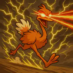 Charging Bird Laser Eyes