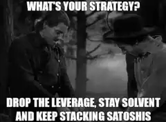 What's your strategy drop the leverage