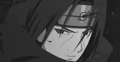 Itachi Uchiha serious face