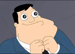 Francis Griffin with puffed cheeks