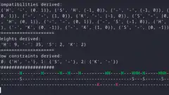 ASCII art animation of H, S, K characters