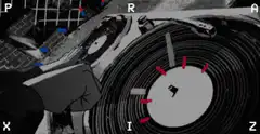 DJ scratching vinyl record