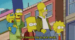 Simpsons family denial meme