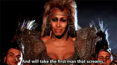 Tina Turner screams And will take the first man that screams