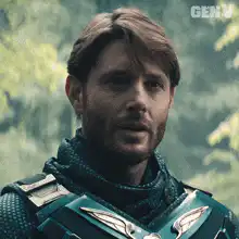 Homelander smirks in forest