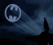 Batman Signal in the Night Sky