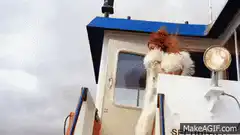 Jack and Rose on the Titanic bow