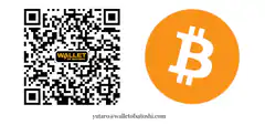 Bitcoin wallet QR code and logo
