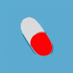 Red and white pill spinning