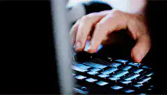 The Social Network Mark Zuckerberg typing
