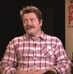 Nick Offerman Smirking