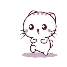 Cute cartoon cat dancing