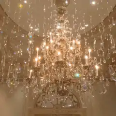 sparkling crystal chandelier