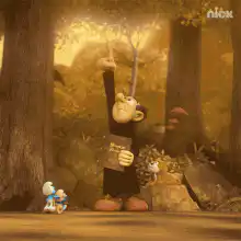 Papa Smurf gets struck by lightning