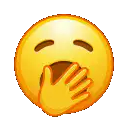 Yawning emoji animation