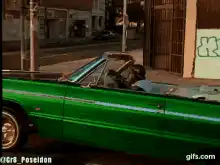 GTA San Andreas CJ driving green convertible