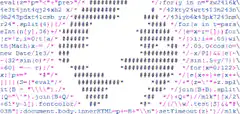 ASCII art code animation