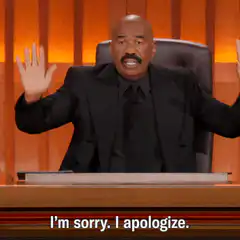 Steve Harvey I'm Sorry I Apologize