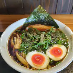 Bowl of ramen with soft boiled eggs