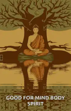 Buddha meditating under tree
