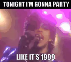 Prince singing like it's 1999