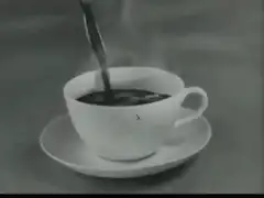 Coffee cup filling up