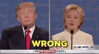Donald Trump and Hillary Clinton debate WRONG