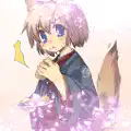 Anime girl with fox ears and tail