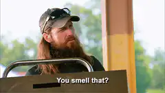 Huck from Duck Dynasty smells something