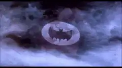 Batman logo in smoke