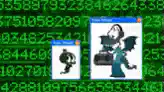 Toon characters and exploding pop-up ads