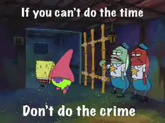 SpongeBob and Patrick in jail