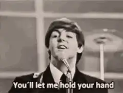 Paul McCartney singing You'll let me hold your hand